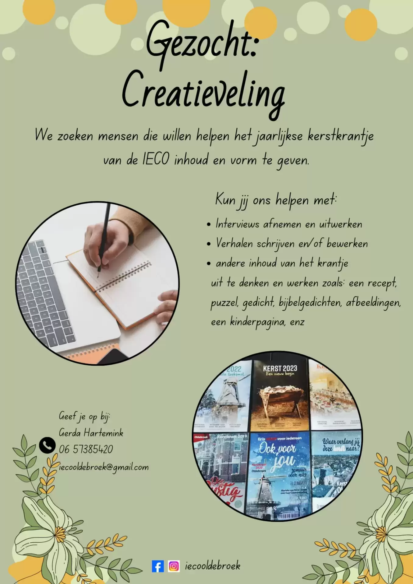 GEZOCHT CREATIEVELING